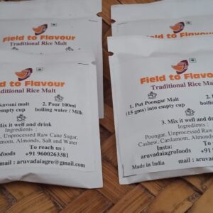 Poongar Rice Malt – a nutritious traditional drink made from Poongar rice with health benefits.